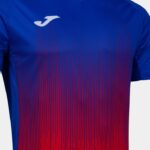 Joma 82P4R2857 أحمر أزرق ملكي قميص بأكمام قصيرة النمر الرابع رجال - Image 9
