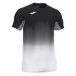 Joma 82P4R287 أسود أبيض رمادي قميص قصير الأكمام النخبة السابع رجال