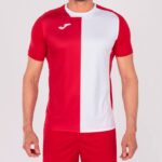 Joma 82P4R2882 احمر ابيض قميص مدينة كم قصير رجال - Image 2