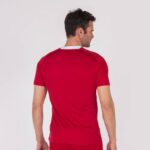 Joma 82P4R2882 احمر ابيض قميص مدينة كم قصير رجال - Image 4