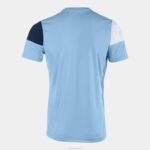 Joma 82P4R2911 السماء الزرقاء البحرية الزرقاء البيضاء قميص طاقم قصير الأكمام v رجال - Image 2