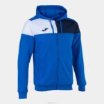 Joma 82P4R2913 الأزرق الملكي الأزرق الداكن الأبيض طاقم سترة مقنعين v رجال