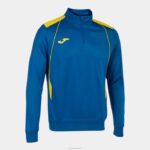 Joma 82P4R2918 الأزرق الملكي الأصفر بطولة قميص من النوع الثقيل السابع رجال