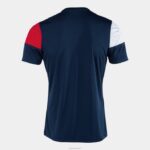 Joma 82P4R2922 الأزرق الداكن الأحمر الأبيض قميص طاقم قصير الأكمام v رجال - Image 2