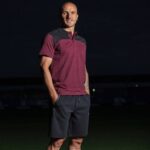 Joma 82P4R2947 بورجوندي أسود قميص بولو قصير الأكمام الفائز الثاني رجال - Image 2