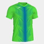 Joma 82P4R2958 الفلورسنت الأخضر والأزرق الملكي قميص بأكمام قصيرة أوليمبيا رجال