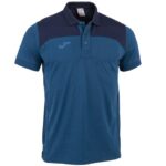 Joma 82P4R2959 الأزرق الملكي الأزرق الداكن قميص بولو قصير الأكمام الفائز الثاني رجال