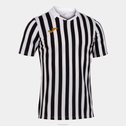 Joma 82P4R2 أبيض أسود قميص بأكمام قصيرة copa ii رجال