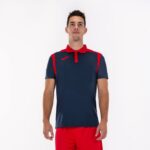 Joma 82P4R300 الأزرق الداكن الأحمر بطولة قميص بولو بأكمام قصيرة v رجال - Image 2
