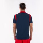 Joma 82P4R300 الأزرق الداكن الأحمر بطولة قميص بولو بأكمام قصيرة v رجال - Image 3