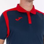 Joma 82P4R300 الأزرق الداكن الأحمر بطولة قميص بولو بأكمام قصيرة v رجال - Image 4