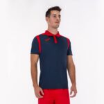 Joma 82P4R300 الأزرق الداكن الأحمر بطولة قميص بولو بأكمام قصيرة v رجال - Image 5