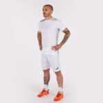 Joma 82P4R3032 ابيض رمادي بطولة قميص قصير الأكمام سادسا رجال - Image 4
