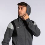 Joma 82P4R3078 مزيج الرمادي جاكيت مقنع مريح III رجال - Image 8