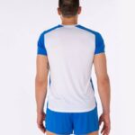 Joma 82P4R3112 أبيض أزرق ملكي قميص قصير الأكمام سجل الثاني رجال - Image 5