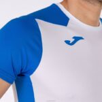 Joma 82P4R3112 أبيض أزرق ملكي قميص قصير الأكمام سجل الثاني رجال - Image 7