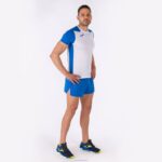 Joma 82P4R3112 أبيض أزرق ملكي قميص قصير الأكمام سجل الثاني رجال - Image 10
