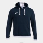 Joma 82P4R3114 الأزرق الداكن الأبيض سترة مقنعين مريحة الثاني رجال