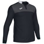 Joma 82P4R3123 أسود رمادي غامق قميص بولو طويل الأكمام الفائز الثاني رجال