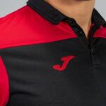 Joma 82P4R3125 أسود أحمر قميص بولو بأكمام قصيرة هواية II رجال - Image 4