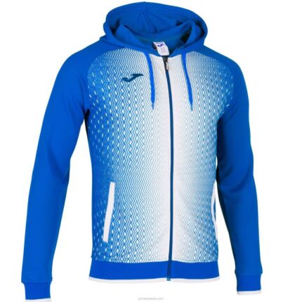 Joma 82P4R3128 أزرق ملكي أبيض سوبرنوفا سترة مقنعين رجال