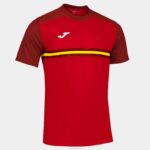 Joma 82P4R3154 أحمر قميص قصير الأكمام hispa الرابع رجال