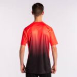 Joma 82P4R3172 المرجان الأسود الفلوري قميص بأكمام قصيرة النمر الرابع رجال - Image 3