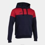 Joma 82P4R3207 الأزرق الداكن الأحمر طاقم سترة مقنعين v رجال