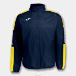 Joma 82P4R3223 الأزرق الداكن والأصفر بطولة سترة المطر الرابع رجال