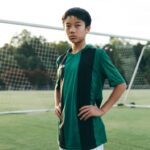 Joma 82P4R3224 أخضر أسود قميص بيزا كم قصير رجال - Image 2
