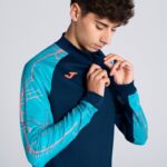 Joma 82P4R3236 الفيروز الأزرق الداكن قميص من النوع الثقيل النخبة التاسع رجال - Image 4