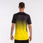 Joma 82P4R3237 أصفر أسود قميص بأكمام قصيرة النمر الرابع رجال - Image 3
