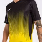 Joma 82P4R3237 أصفر أسود قميص بأكمام قصيرة النمر الرابع رجال - Image 4