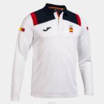 Joma 82P4R3246 أبيض قميص بولو كم طويل اللجنة الاولمبية الاسبانية