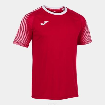 Joma 82P4R3264 أحمر قميص قصير الأكمام Hispa III رجال