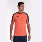 Joma 82P4R3289 الفلورسنت البرتقالي والأزرق الداكن قميص البطولة البيئية قصيرة الأكمام رجال - Image 2