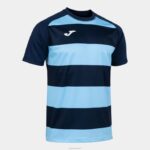 Joma 82P4R3303 الأزرق الداكن السماء الزرقاء قميص قصير الأكمام prorugby الثاني رجال