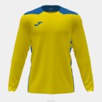 Joma 82P4R3322 أصفر أزرق ملكي بطولة القميص بأكمام طويلة vi رجال
