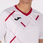 Joma 82P4R3333 أبيض أحمر قميص بأكمام قصيرة النمر الثالث رجال - Image 5
