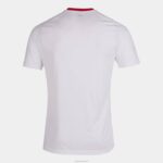 Joma 82P4R3333 أبيض أحمر قميص بأكمام قصيرة النمر الثالث رجال - Image 8