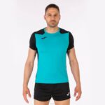 Joma 82P4R3346 الفيروز الأسود قميص قصير الأكمام سجل الثاني رجال - Image 2