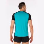 Joma 82P4R3346 الفيروز الأسود قميص قصير الأكمام سجل الثاني رجال - Image 3