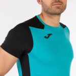 Joma 82P4R3346 الفيروز الأسود قميص قصير الأكمام سجل الثاني رجال - Image 5