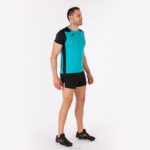 Joma 82P4R3346 الفيروز الأسود قميص قصير الأكمام سجل الثاني رجال - Image 8