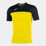 Joma 82P4R3373 أصفر أسود الفائز قميص قصير الأكمام رجال