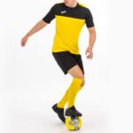 Joma 82P4R3373 أصفر أسود الفائز قميص قصير الأكمام رجال - Image 4