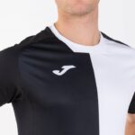 Joma 82P4R3411 أسود أبيض قميص مدينة كم قصير رجال - Image 2