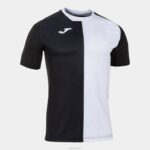 Joma 82P4R3411 أسود أبيض قميص مدينة كم قصير رجال