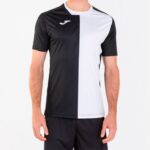 Joma 82P4R3411 أسود أبيض قميص مدينة كم قصير رجال - Image 3