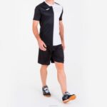 Joma 82P4R3411 أسود أبيض قميص مدينة كم قصير رجال - Image 5